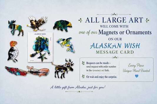 Orca - Reflections of Alaskan Northern Lights Wall Art
