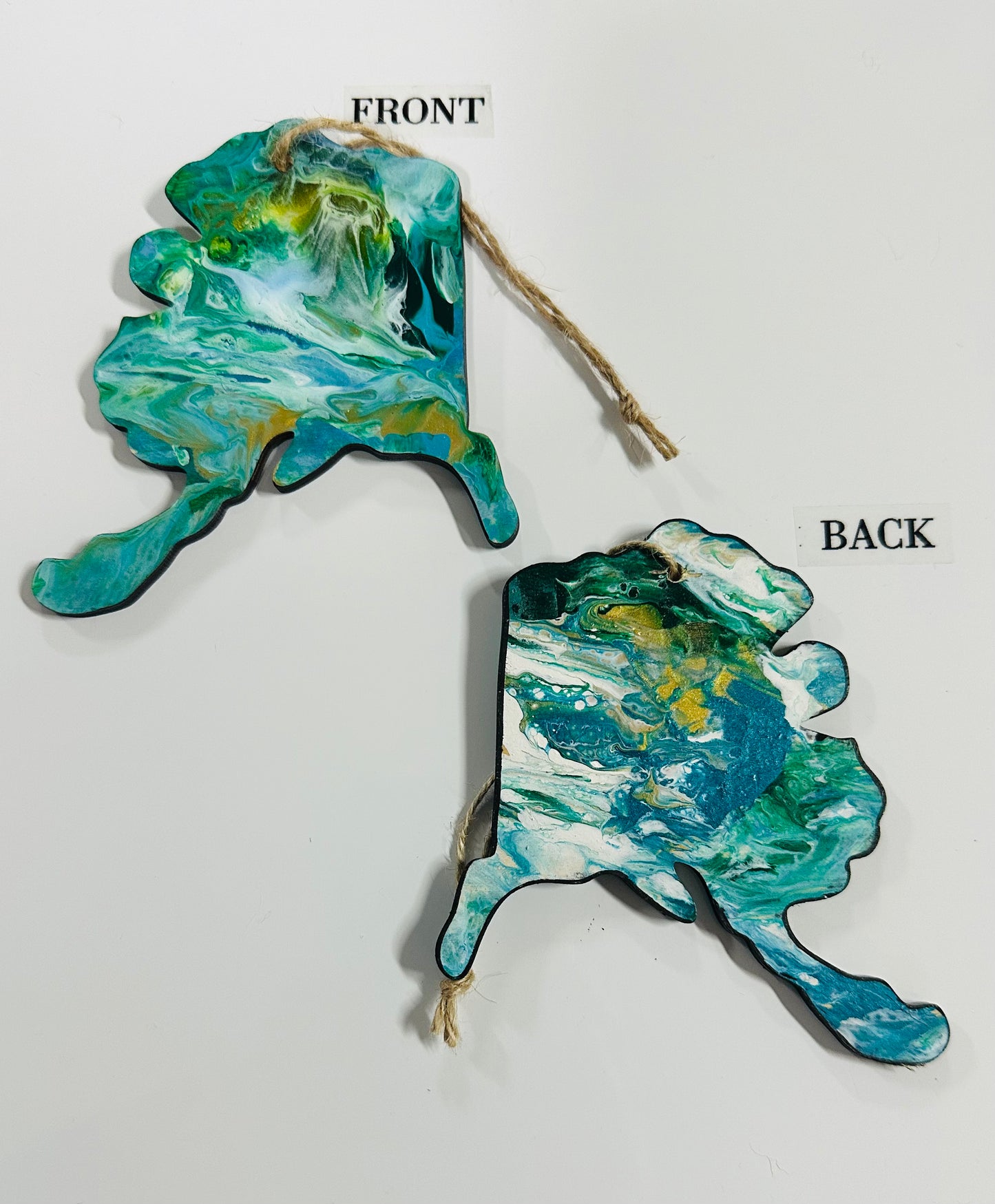 STATE OF ALASKA ORNAMENT (No Big Dipper)