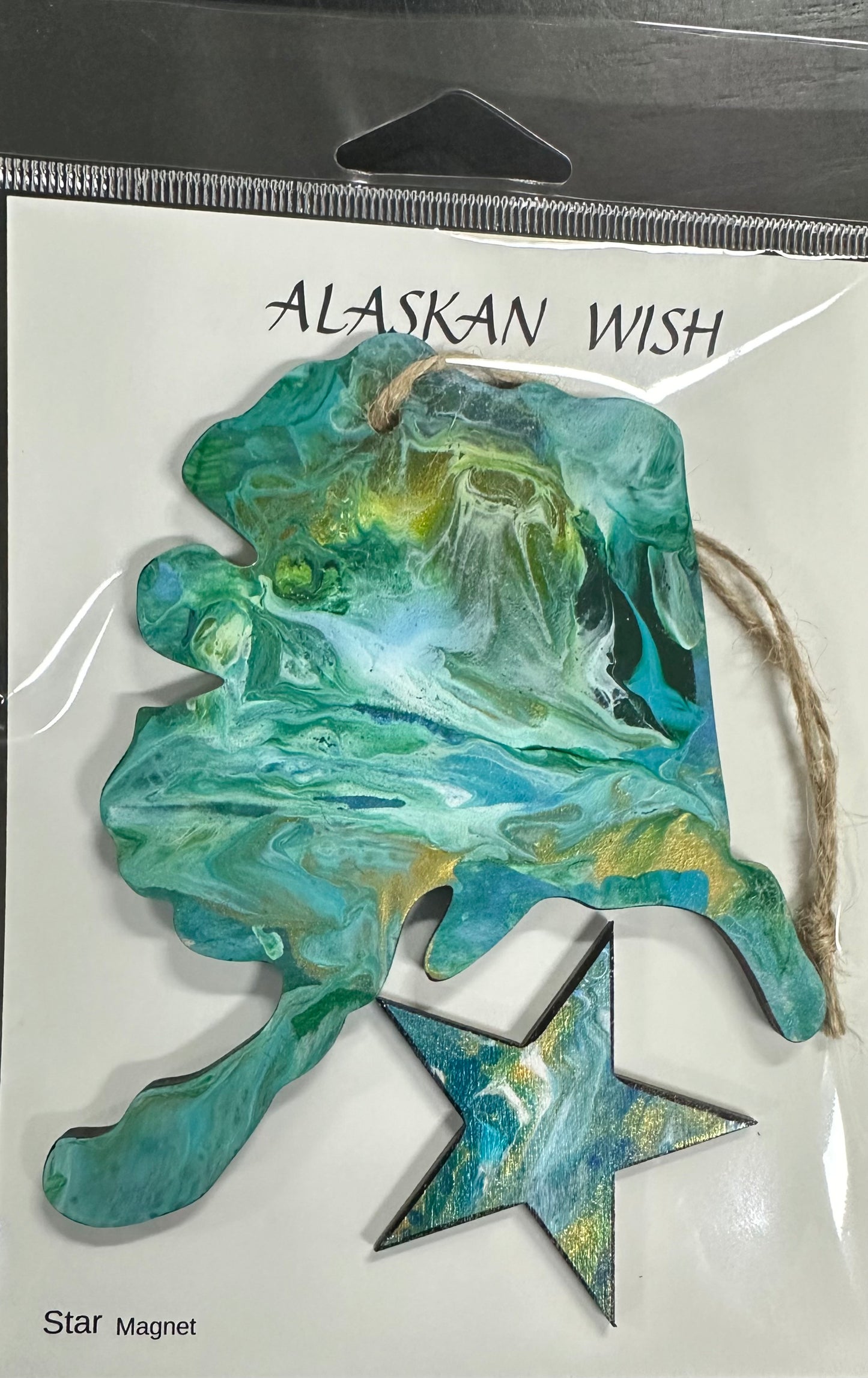STATE OF ALASKA ORNAMENT (No Big Dipper)