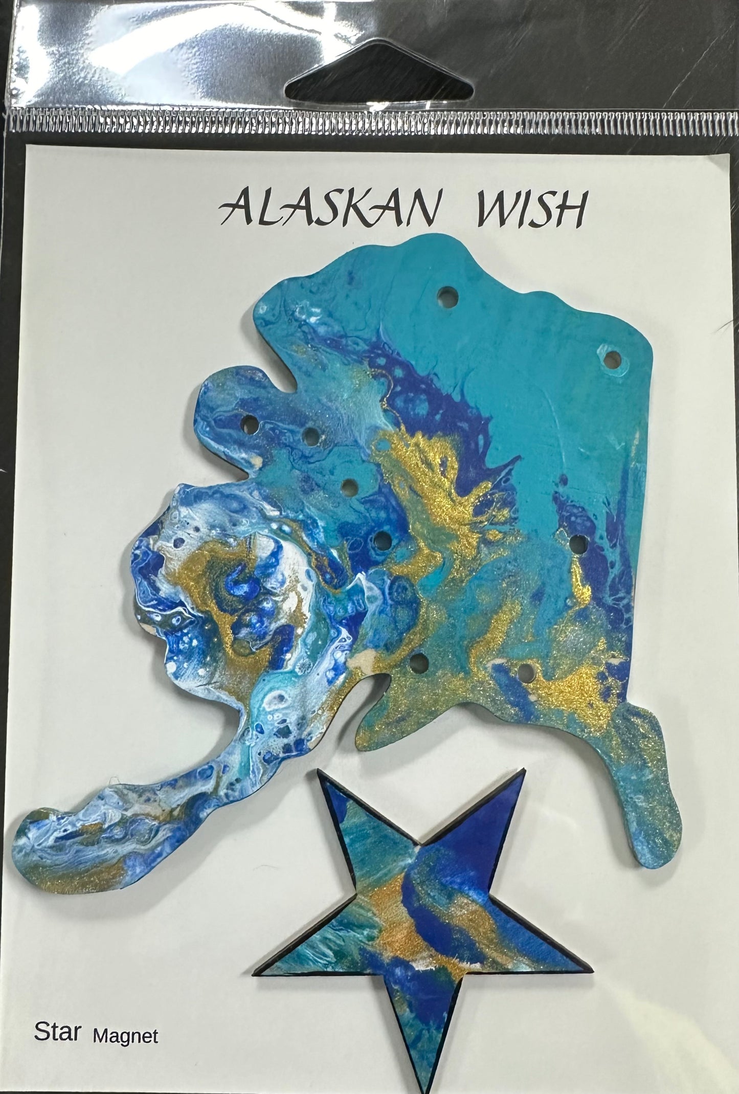 STATE OF ALASKA MAGNET (With Big Dipper Drilled Out)