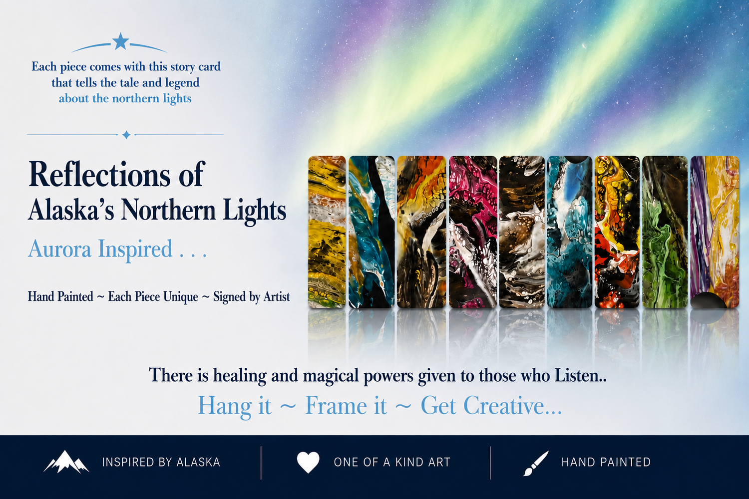 Reflections of Alaskan Northern Lights - Wall Art