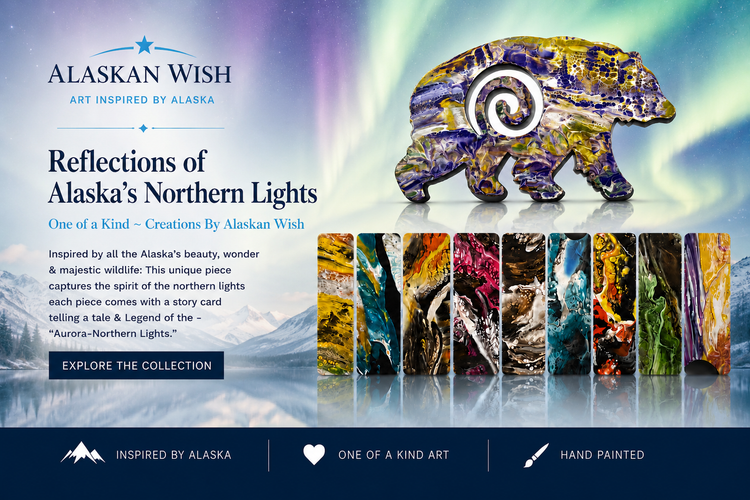 Reflections of Alaskas Northern Lights Wall Art