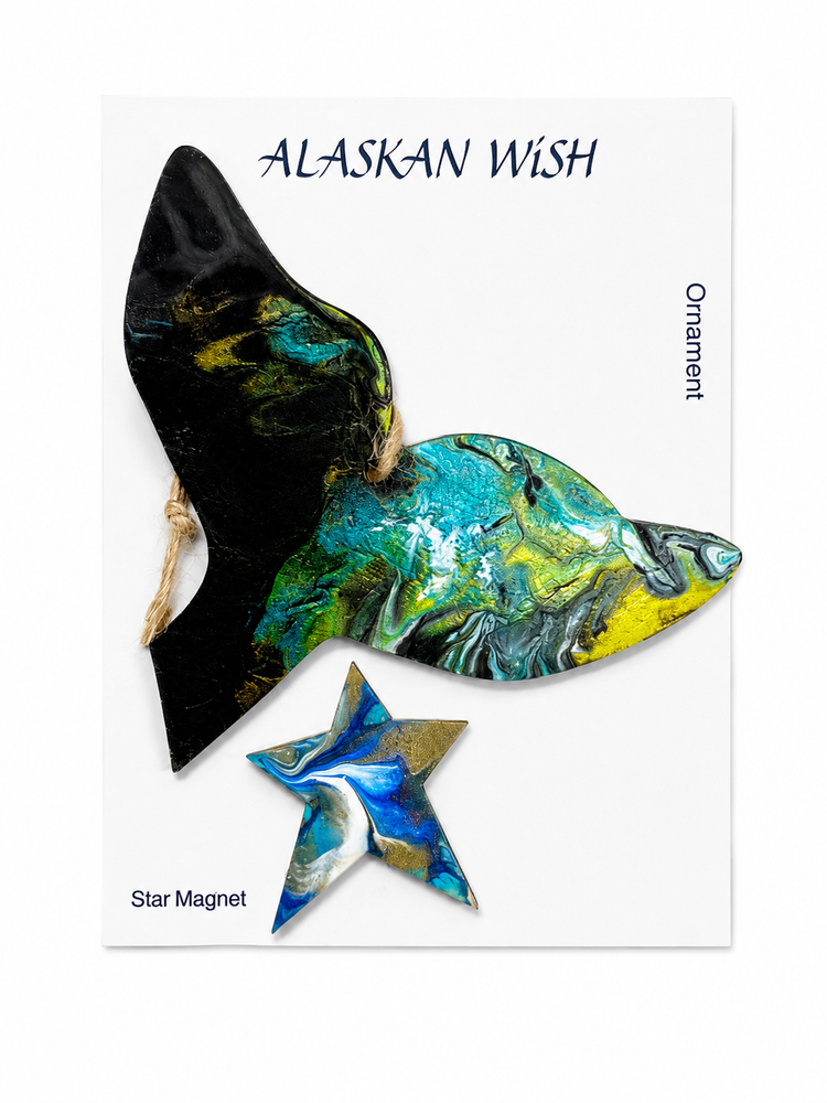 Whale Tail Ornament