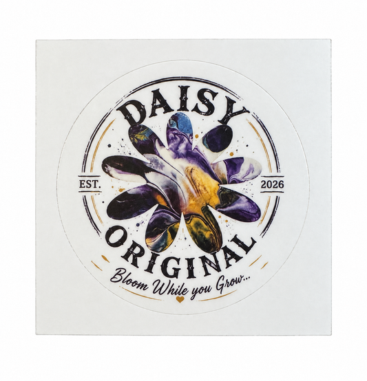 Alaskan Wish Sticker- Daisy Original ~Bloom While you Grow~