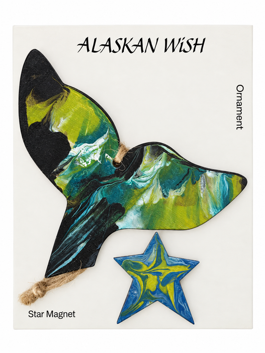 Whale Tail Ornament