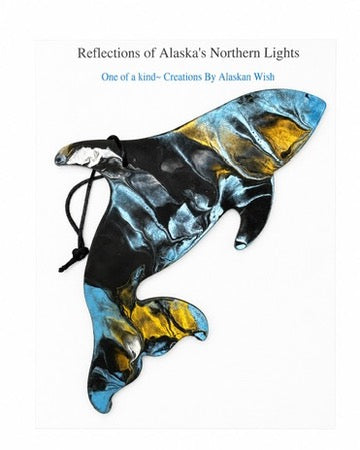 Orca - Reflections of Alaskan Northern Lights Wall Art