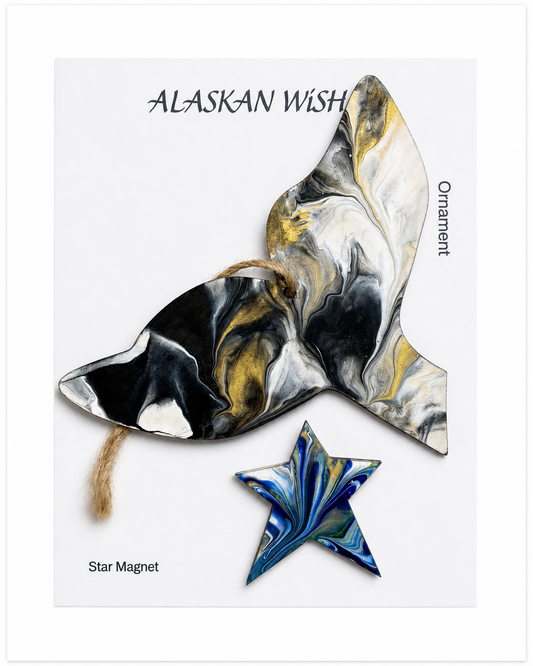Whale Tail Ornament