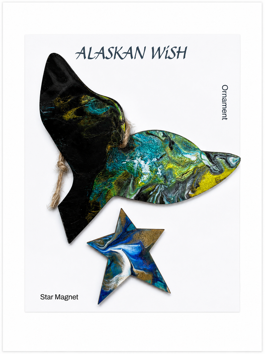 Whale Tail Ornament