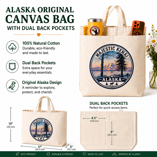 Canvas Bag Majestic Kenai, Alaska