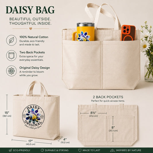 Canvas Bag Daisy Original Bloom as your Grow