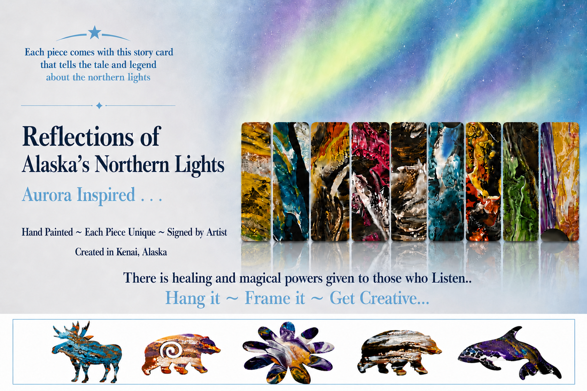 Grizzly Bear Northern Lights Wall Art