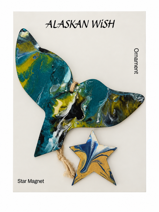Whale Tail Ornament