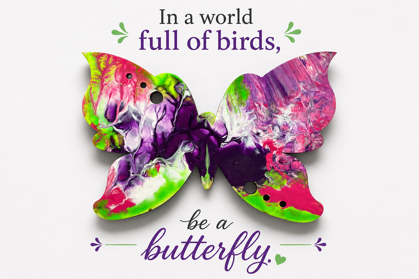 Butterfly - Reflections of Alaskan Northern Lights Wall Art