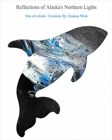Orca - Reflections of Alaskan Northern Lights Wall Art