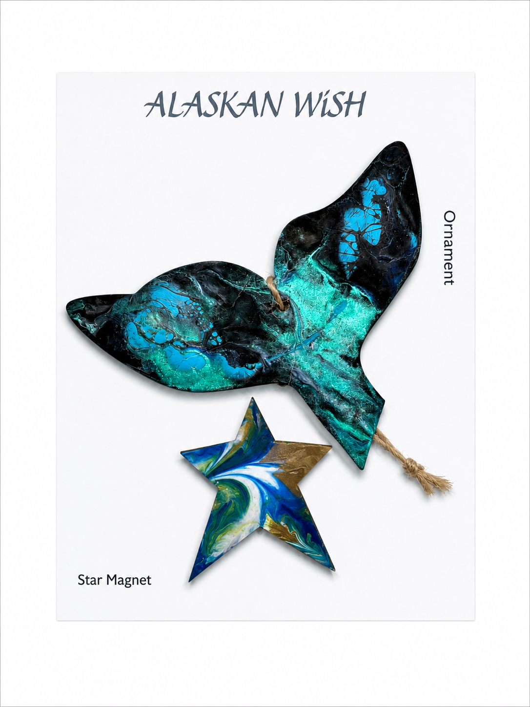 Whale Tail Ornament