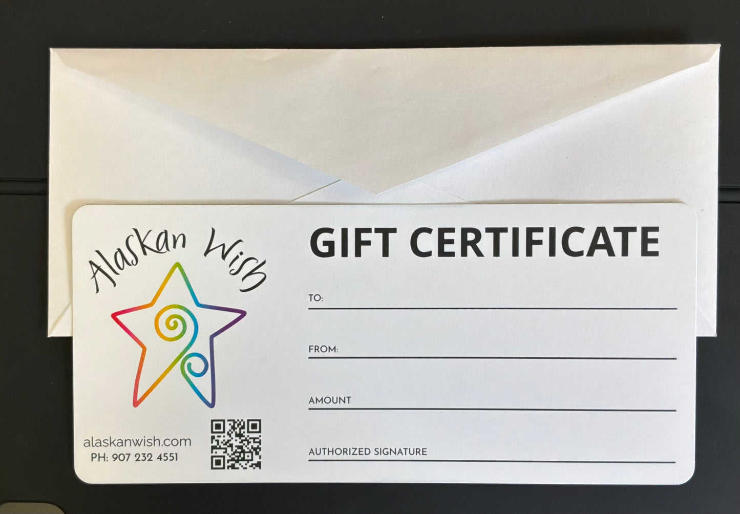 Alaskan Wish Mailed Gift Card